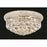 Elegant Lighting 1800F16C-EC 16 D x 8 in. Primo Collection Flush Mount - Elegant Cut&#44; Chrome