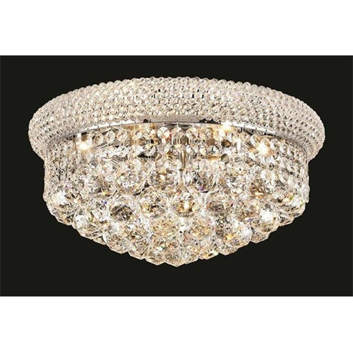 Elegant Lighting 1800F16C-RC 16 D x 8 in. Primo Collection Flush Mount - Royal Cut&#44; Chrome