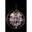 Elegant Lighting 1130D17RI-RC 17 Dia. x 19.5 H in. Geneva Pendent Lamp - Rustic Intent&#44; Royal Cut Crystals