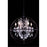 Elegant Lighting 1130D25DB-RC 25 Dia. x 27.5 H in. Geneva Pendent Lamp - Dark Bronze&#44; Royal Cut Crystals