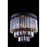 Elegant Lighting 1201F20MB-SS-RC 20 Dia. x 16 H in. Sydney Flush Mount - Mocha Brown&#44; Royal Cut Silver Shade Crystals