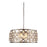 Elegant Lighting 1214D25PN-RC 25 Dia. x 10.5 H in. Madison Pendant Lamp - Polished Nickel&#44; Royal Cut Crystal Clear