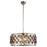 Elegant Lighting 1214D25PN-SS-RC 25 Dia. x 10.5 H in. Madison Pendant Lamp - Polished Nickel&#44; Royal Cut Silver Shade Grey