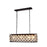 Elegant Lighting 1215G40MB-RC 40 x 13 x 15 in. Madison Pendant Lamp - Mocha Brown&#44; Royal Cut Crystal Clear