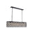 Elegant Lighting 1215G50MB-RC 50 x 13 x 15 in. Madison Pendant Lamp - Mocha Brown&#44; Royal Cut Crystal Clear