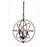 Elegant Lighting 1453D17DB 17 Dia. x 19 H in. Vienna Pendant Lamp - Dark Bronze