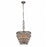 Elegant Furniture & Lighting 1219D16AS-RC Nordic Royal Cut Clear Antique Silver Pendant Lamp&#44; 12 x 16 in.