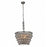 Elegant Furniture & Lighting 1219D19AS-RC Nordic Royal Cut Clear Antique Silver Pendant Lamp&#44; 12 x 19 in.