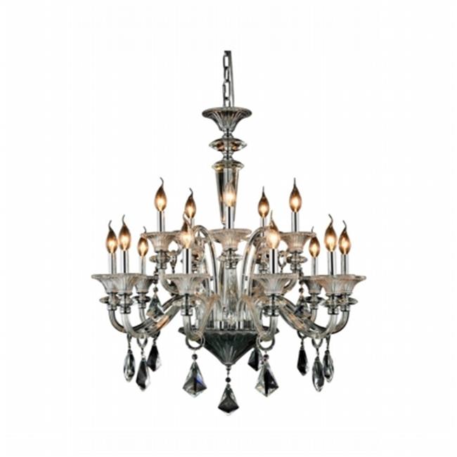 Elegant Furniture & Lighting 7871D34C-RC Aurora Chrome Pendant Lamp&#44; 34 x 32 in.