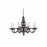 Elegant Furniture & Lighting 7872D30SS Champlain Siver Shade Pendant Lamp&#44; 22 x 30 in.