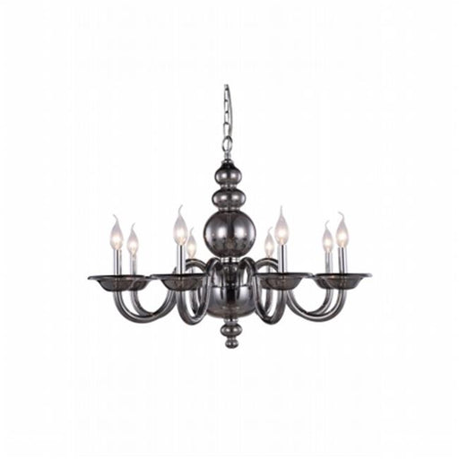 Elegant Furniture & Lighting 7872D30SS Champlain Siver Shade Pendant Lamp&#44; 22 x 30 in.