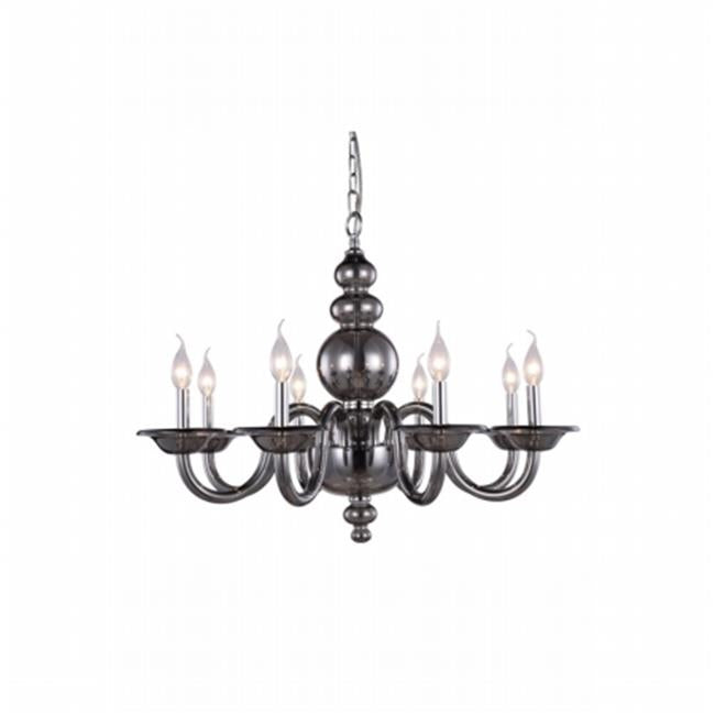 Elegant Furniture & Lighting 7872D30SS Champlain Siver Shade Pendant Lamp&#44; 22 x 30 in.
