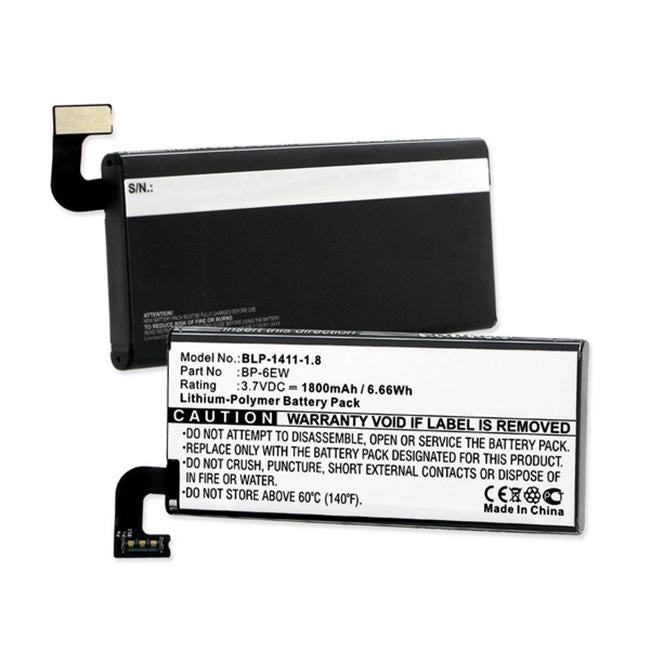 Empire BLP-1411-1.8 Nokia Lumia 900 BP-6Ew 3.7V 1800 mAh Li-Poly Battery - 6.66 watt