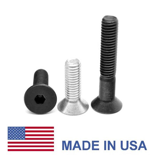 0.5-13 x 2.5 Coarse Thread Socket Flat Head Cap Screw&#44; USA Alloy Steel - Plain - No Plating - 50 Piece