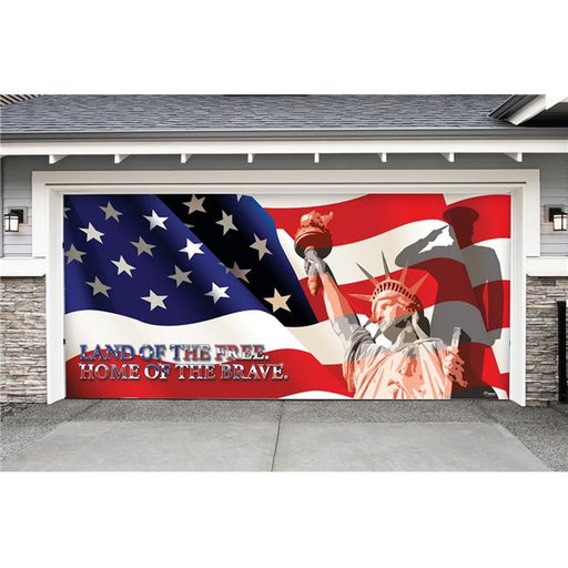 My Door Decor 285905PATR-001 7 x16 ft. US Military Liberty Outdoor Patriotic Door Mural Sign Banner Decor&#44; Multi Color