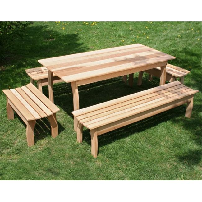 46 in. L x 32 in. W Cedar Family Dining Set