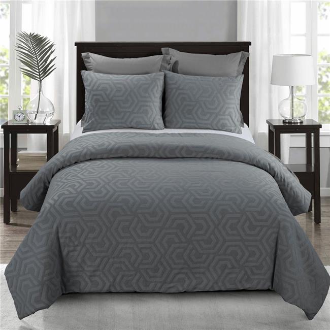 YLS Y00719 King Size Comforter Set - Seville Grey