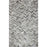 Bashian H112-GY-2.6X8-H18 Santa Fe Collection Chevron Contemporary Leather Hand Stitched Area Rug&#44; Grey - 2 ft. 6 in. x 8 ft.