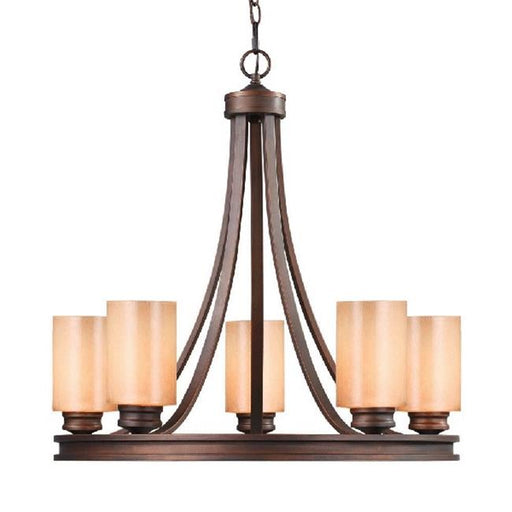 Golden Lighting 1051-5 SBZ Hidalgo 5 Light Chandelier