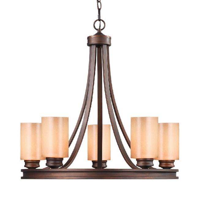 Golden Lighting 1051-5 SBZ Hidalgo 5 Light Chandelier