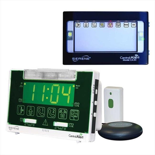 Serene Innovations CA-1007 CentralAlert Alarm Clock with Remote Receiver