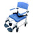 Healthline 791154430194 Aluminum Shower Commode Chair&#44; 22 in. Seat
