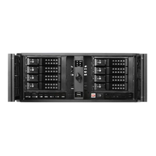 iStarUSA D406-DE8BK 4U Compact Stylish Rackmount 8 x 3.5 In. Trayless Hotswap Chassis