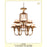 JB Hirsch Home Decor J57020 10 Lite Oxford Palm Chandelier