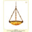 JB Hirsch Home Decor MS401P 18 in. Reverse Hand Painted Rose Rope Chandelier