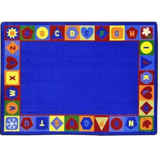 Joycarpets 1871C Rectangular Seasons & Shapes Alphabet Rug - 5 Ft. 4 in. x 7 Ft. 8 in.