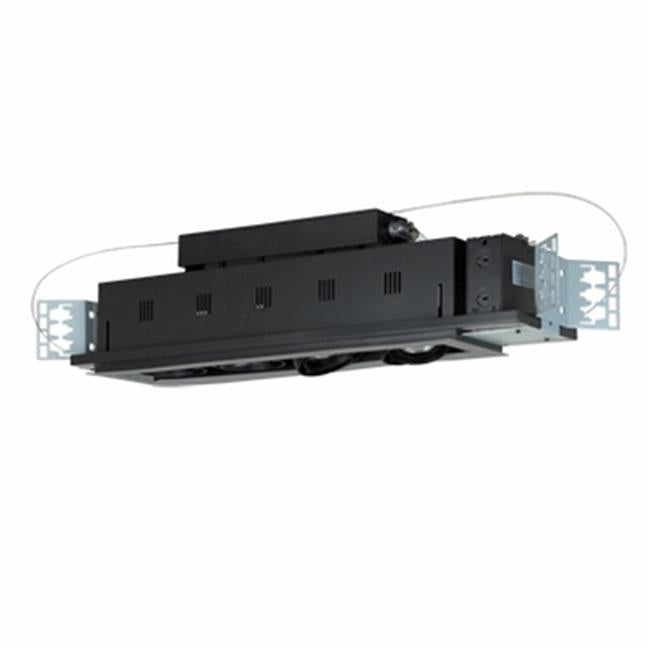 4 - Light Double Gimbal Linear Recessed Line Voltage Fixture.