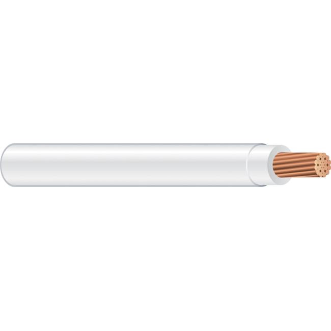 14 AWG 500ft. White Stranded THHN Copper Conductor   - Pack of 500
