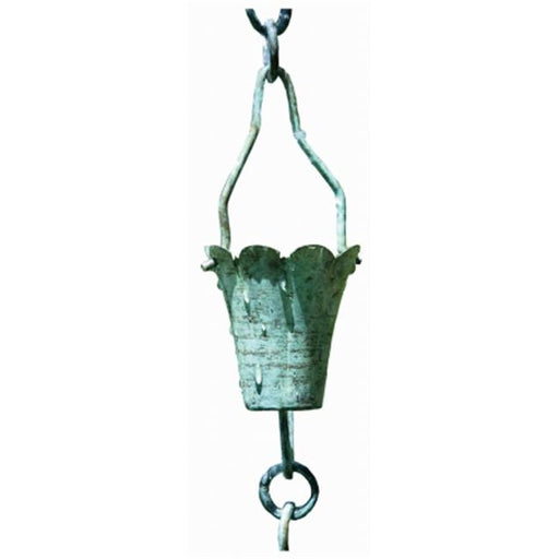 Patina Products Verdigris Fluted Cup Rain Chain  R252