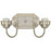 Westinghouse Lighting 6300500 Two Light Brushed Nickel Interior Wall Fixture