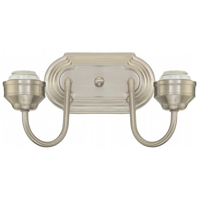Westinghouse Lighting 6300500 Two Light Brushed Nickel Interior Wall Fixture
