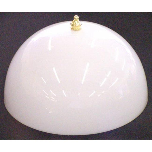 8 in. White Acrylic Dome Clip-On Shade - Pack of 6