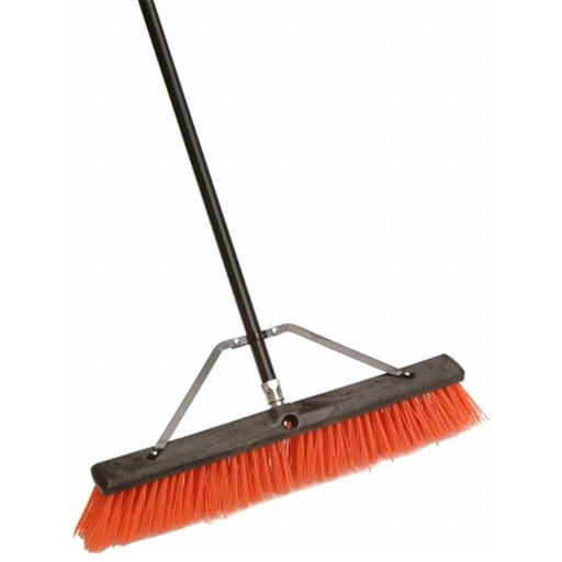 Cequent Laitner Company 260A 24 in. Assembled Indoor & Outdoor Push Broom W-60 in. Met