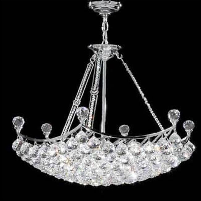 James R Moder 94146S22 Jacqueline Collection Silver Chandelier