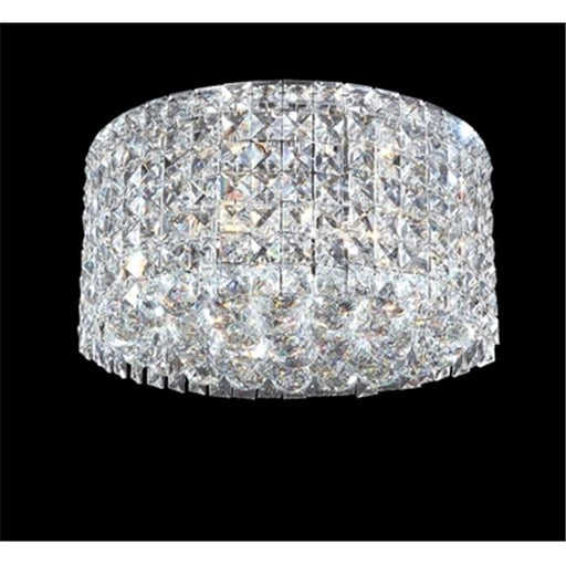 James R Moder 40383S22 Impact Rondelle Collection Silver Chandelier