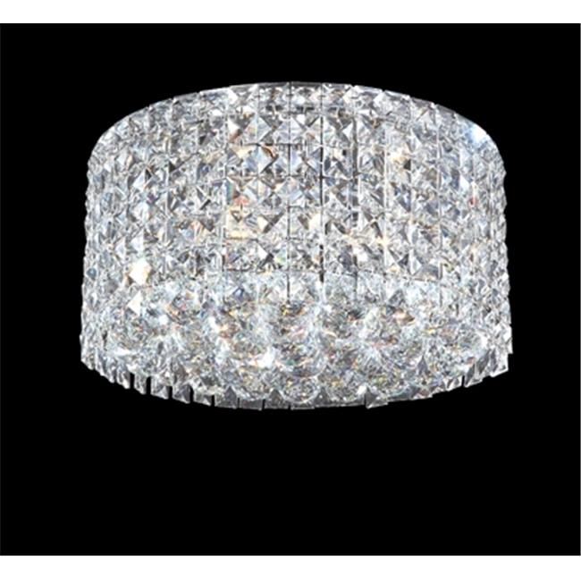 James R Moder 40383S22 Impact Rondelle Collection Silver Chandelier