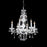 James R. Moder 40466S22 24 in. Crystal Chandelier - 6 Light&#44; Silver