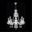 James R. Moder 40468S22 28 in. Crystal Chandelier - 8 Light&#44; Silver