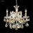 James R Moder 40254GL22 Maria Theresa 4 Light Crystal Chandelier Gold Lustre Imperial Crystal Clear
