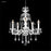 James R Moder 40465S22 Palace Ice 5 Light Crystal Chandelier Silver Imperial Crystal Clear