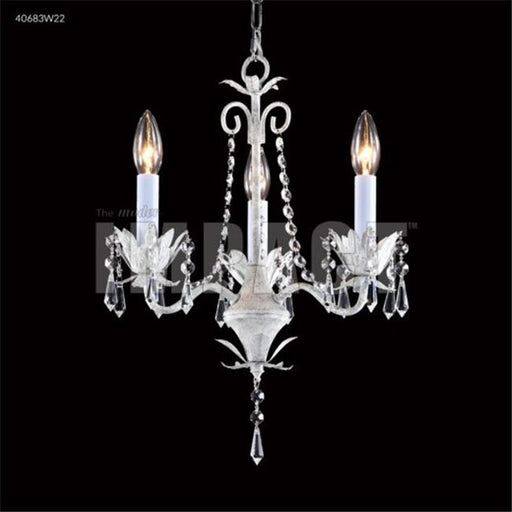 James R Moder 40683W22 3 Light Crystal Mi Chandelier