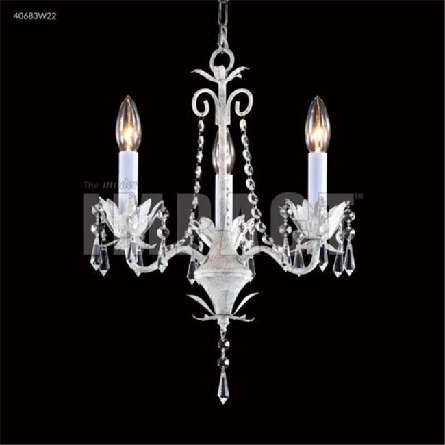James R Moder 40683W22 3 Light Crystal Mi Chandelier
