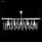 James R Moder 40740S22 Contemporary Lear 5 Light Crystal Chandelier