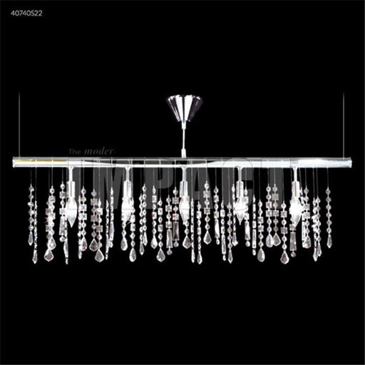 James R Moder 40740S22 Contemporary Lear 5 Light Crystal Chandelier