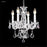 James R Moder 40794S22 Palace Ice 4 Light Crystal Chandelier Silver Imperial Crystal Clear