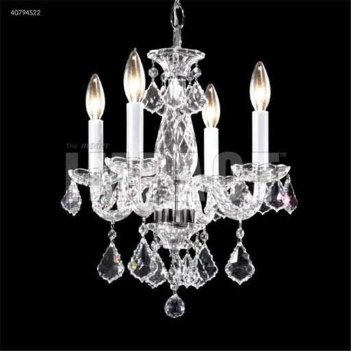 James R Moder 40794S22 Palace Ice 4 Light Crystal Chandelier Silver Imperial Crystal Clear